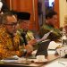 Sekretaris Daerah Sudirman dan Wakil Gubernur Jambi Abdullah Sani